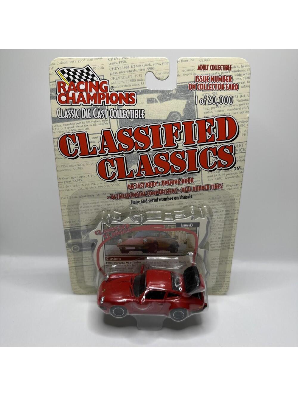 Racing Champions Classified Classics 1983 Porsche 911 #3 FAST SHIPPING